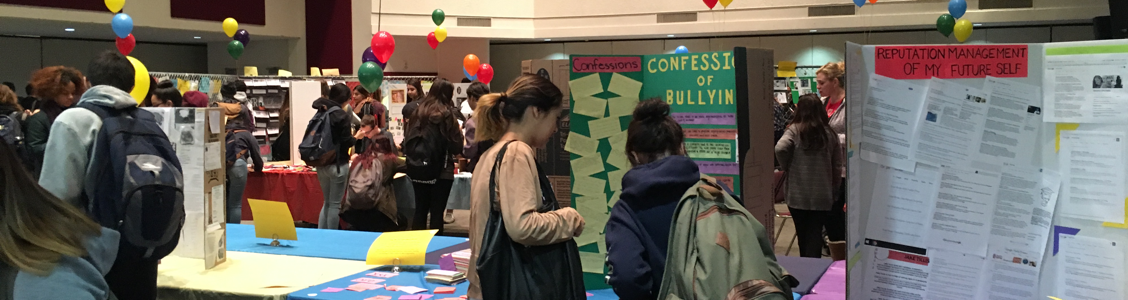 Students view projects at the 2016 Freshman Celebration.