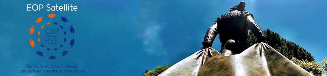 blue sky and csun matador and EOP satellite logo