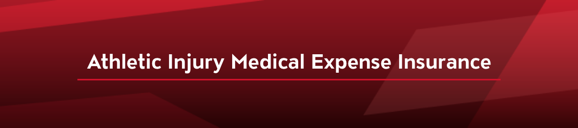 Athletic Injury Medical Expense Insurance Banner