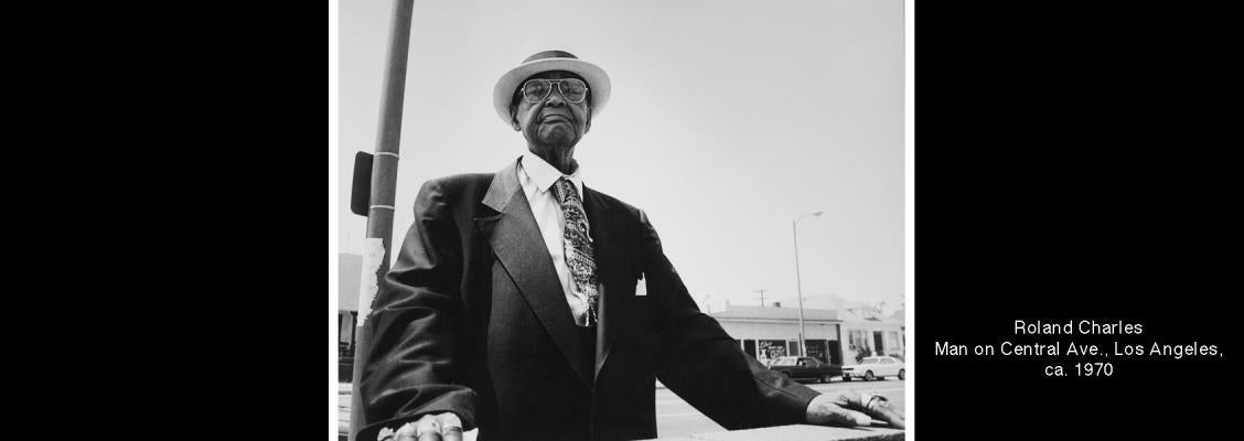 Roland Charles, Man on Central Avenue, Los Angeles, circa 1970