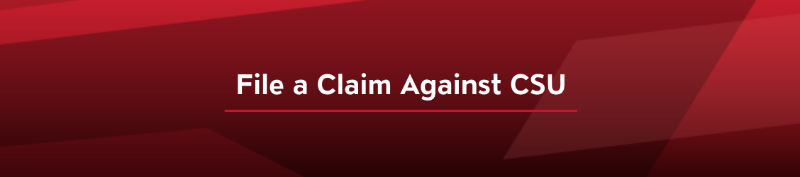 File a Claim Against CSU Banner