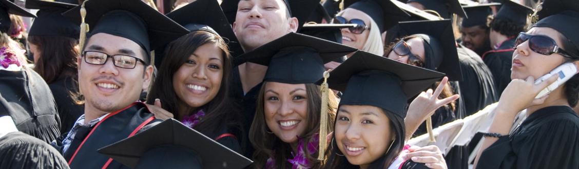 CSUN graduates offer welcoming smiles to the camera