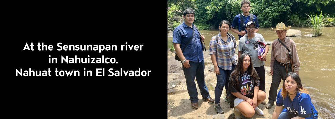 People at a river in El Salvador