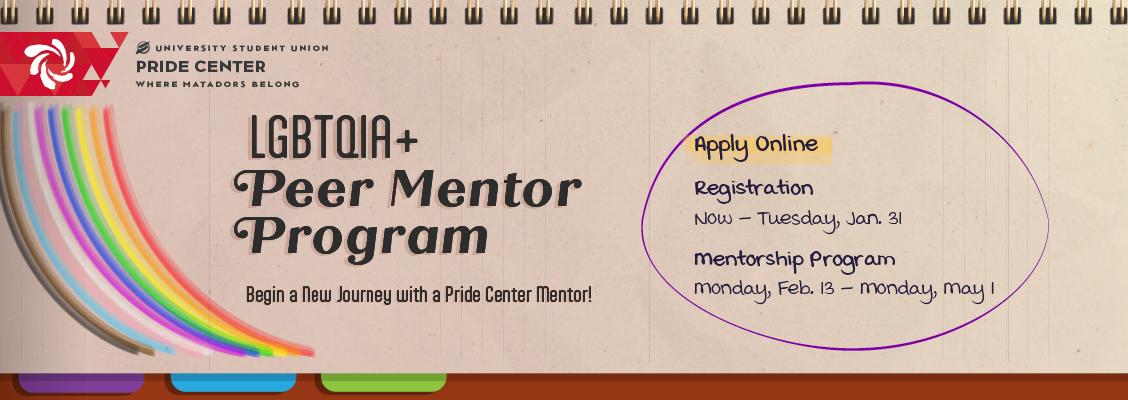 Pride Center: LGBTQIA+ Peer Mentor Program