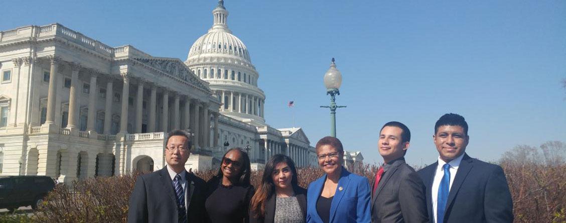 Spring 2018 Interns with Karen Bass