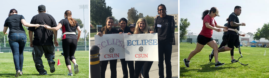 ECLIPSE volunteers helping participants