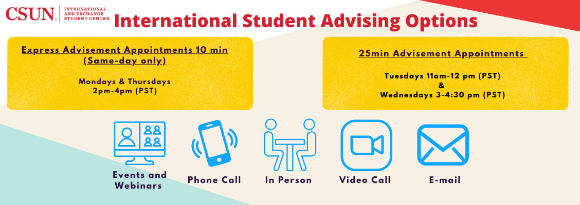 International Student Advising Options