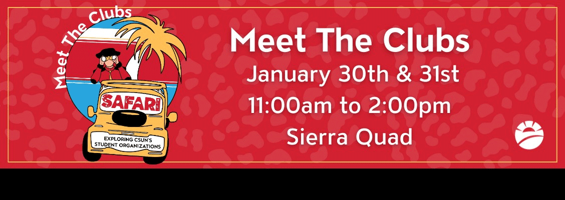 Meet the Clubs: September 5th and 6th - 11am to 2pm; Sierra Quad