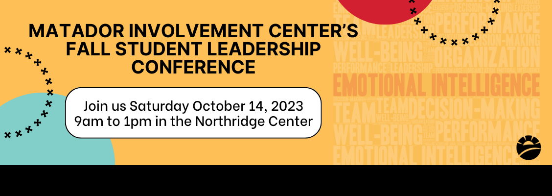 MIC Fall Student Leadership Conference: Join us Saturday October 14, 9am to 1pm in the Northridge Center