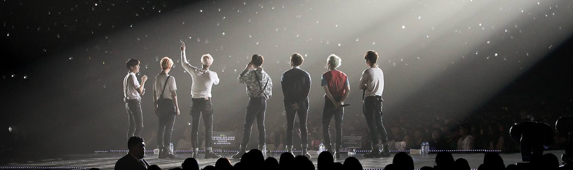 BTS group on stage