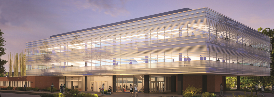 A concept rendering of the Extended Learning University Building