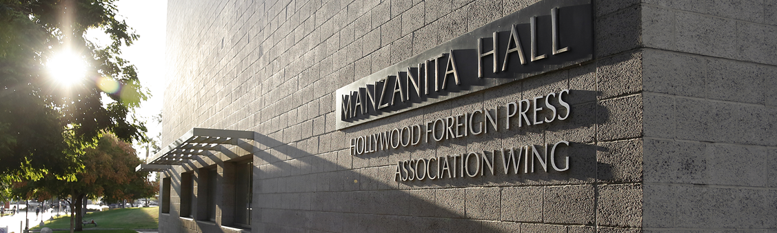 HFPA signage on Manzanita Hall