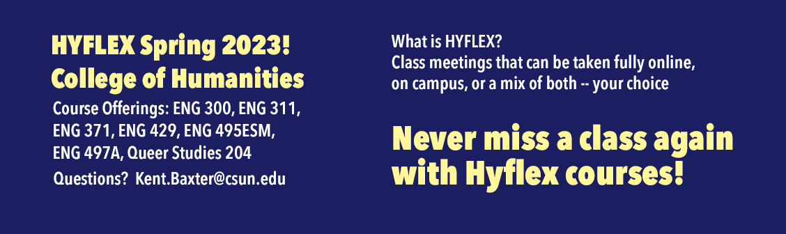 Humanities Hyflex courses
