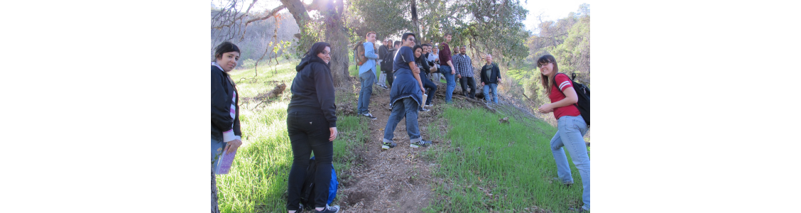 Students in the field.