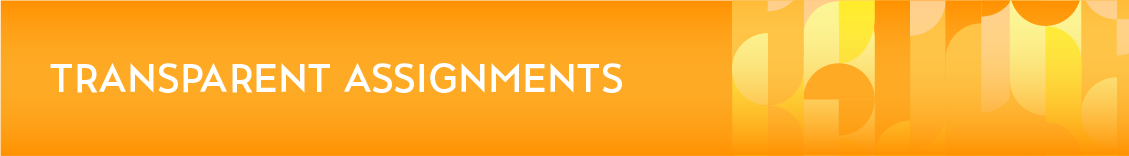 Transparent Assignments - Banner