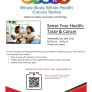 Sense Your Health: Taste &amp; Cancer Wednesday July 19th, 2023 02:30 p.m. - 3:30 p.m Virtual (via Zoom)
