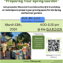 Preparing Your Spring Garden Event Flyer