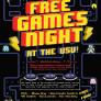 Free Games Night at the USU poster