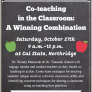Co-teaching in the Classroom, 10/27/18, 9-12pm