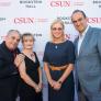 Harriet &amp; Harvey Bookstein, President Harrison and David Nazarian at the Bookstein Naming