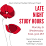 Late Night study hours, Omatsu House, Wednesday, 6-9 PM