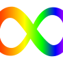 The rainbow infinity symbol of neurodiversity