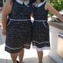 Dewi Ochoa Reyes, MA and her advisor, Carrie Rothstein-Fisch in 2019 sporting the exact same math dress
