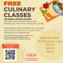 FREE  CULINARY CLASSES  FOR NURSING &amp; NUTRITION STUDENTS SEQUOIA HALL RM 112 @2pm -4pm  OCT24  NOV14 DEC5 