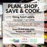 Plan, Shop, Save, &amp; Cook - Using Food Labels