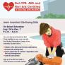 Get CPR, AED and First Aid Certified in One Day with the SRC! August 24 to December 7 on select Saturdays from 9 a.m. to 4 p.m.