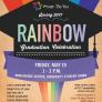 Rainbow Graduation Flyer