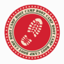 Bootcamp logo with boot print in the center and Bootcamps around the circle