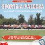 Sports-A-palooza Poster Oviatt view with students walking
