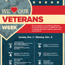 We ♥︎ Our Veterans Week poster