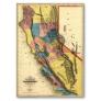 Image of California Map circa 1851.