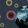 Image of coronavirus and earth