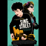 SING STREET poster featuring a young man playing the guitar with a woman posed behind him