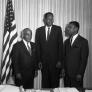 Gilbert Lindsay, Tom Bradley, and Billy Mills, 1963