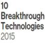 The words 10 Breakthrough Technologies. 