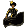 The Black House Logo: A line drawing of a black matador