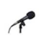 A black microphone