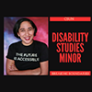 a smiling student next to CSUN Disability Studies Minor Breaking Boundaries