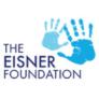 Eisner Foundation logo, blue handprints