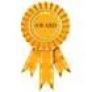 Yellow Award Ribbon