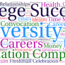 Key words associated with University 100 at CSUN.