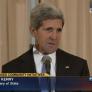 John Kerry speaking at news conference