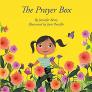 The Prayer Box book cover.  Child standing in a flower garden.