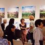 Curator Dr. Meiqin Wang was greeted by audiance after gallery talk. Sept. 12, 2011, CSUN Art Galleries