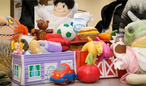 Puppets and hands-on resources available in the TCC. Photo by Lee Choo. 
