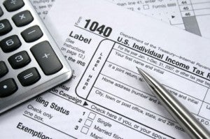 Photo of 1040 tax form